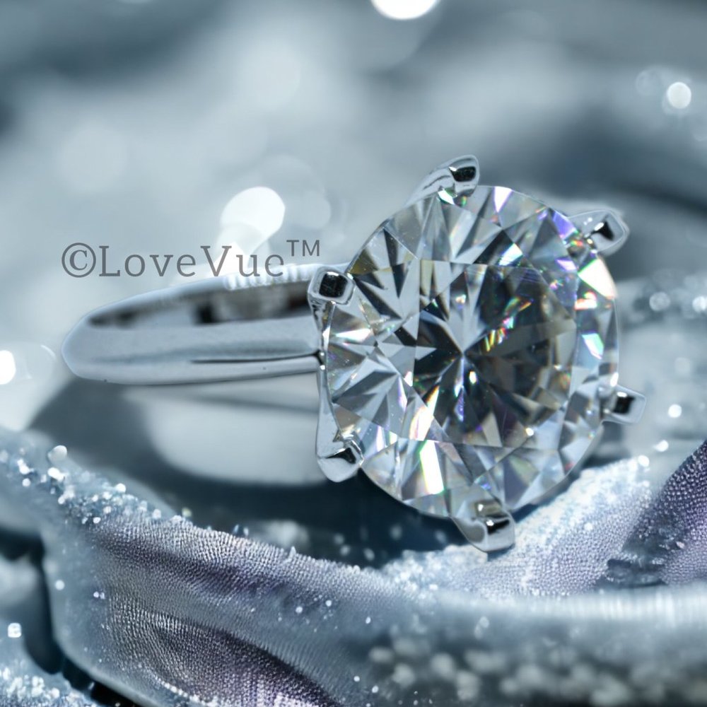 Certified 10ct. t.w. Diamond Large Brilliant Solitaire Engagement Wedding Ring - Picture 3 of 16